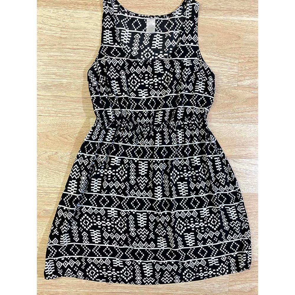 West Loop Tribal Print A-line Summer Dress